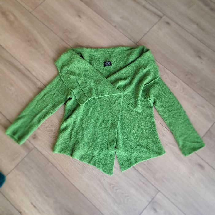 Sweterek narzutka sweterkowa kardigan alpaka uni M-L