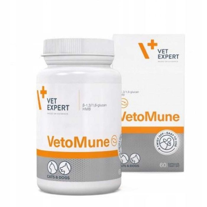 Vet Expert VetoMune dla kota i psa 60 kapsułek Promocja