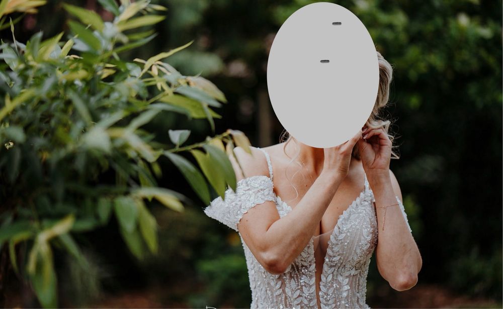 Suknia ślubna i 3 m welon