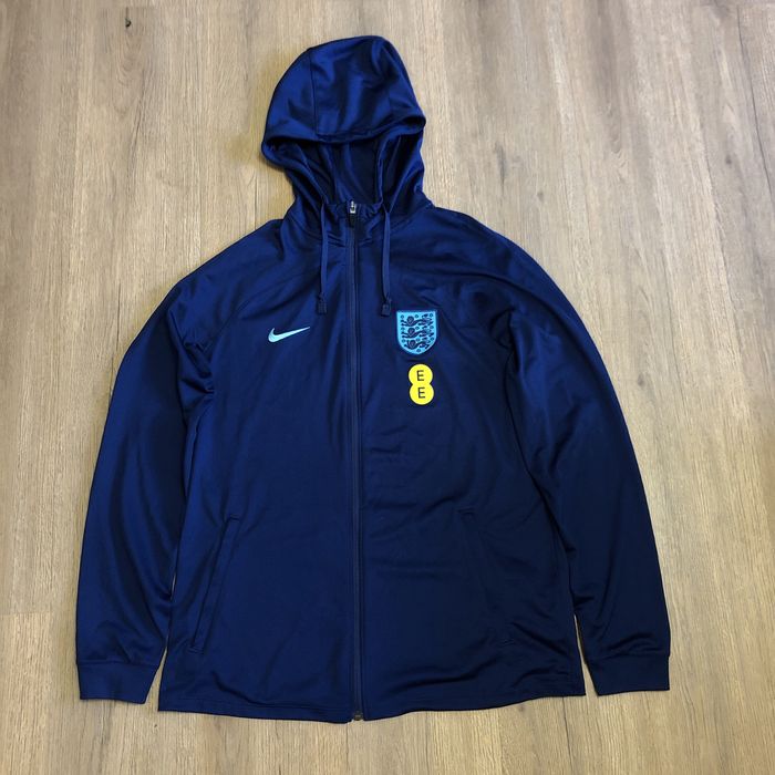 Зіпка олімпійка Nike England Strike Hooded Track Jacket (Синя