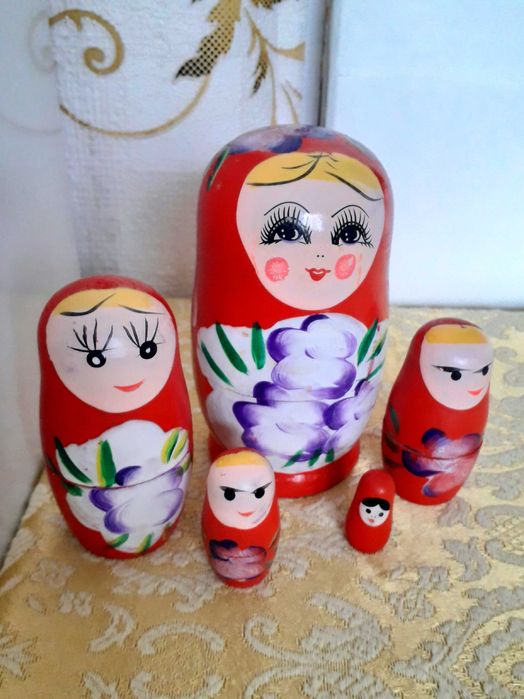 Матрёшка, 5 в 1. Времён СССР. Игрушки, игры