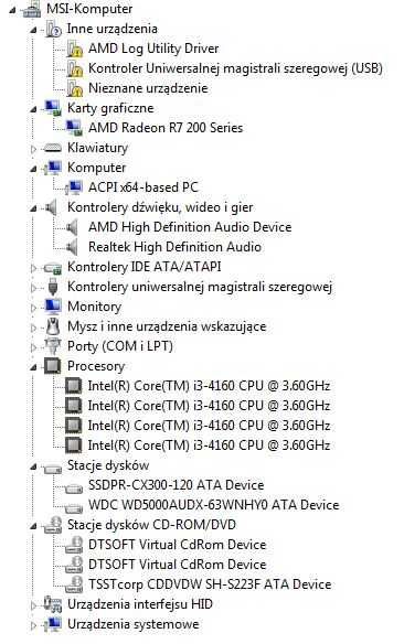 Core i3-4160 3,60 Ghz | 8 GB RAM | Radeon R7 200 | 128 GB SSD | DVD