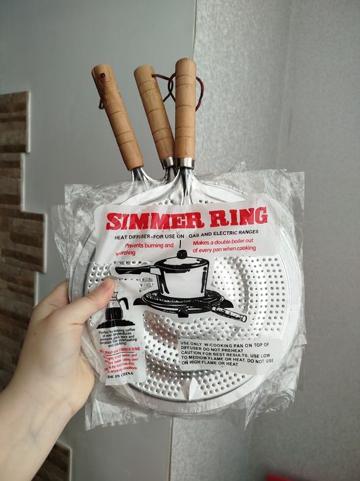 Розсікач полум'я вогню для газової плити металевий з ручкою