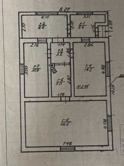 Продається будинок в с.Угринів, 78 м2, ділянка 11,5 соток. Світло газ асфальт будинки