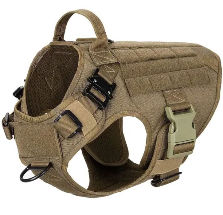 Шлея для собак Harness K9 Long, тактичний жилет з ручкою