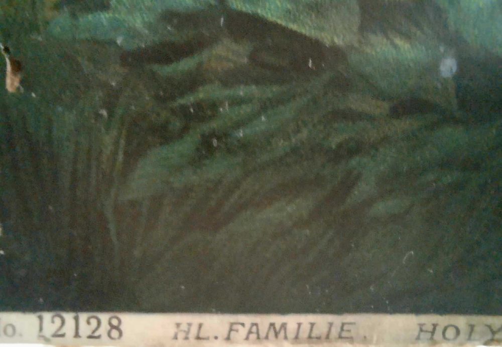 Święta Rodzina Przedwojenny Oleodruk 52 X 39,5 cm.