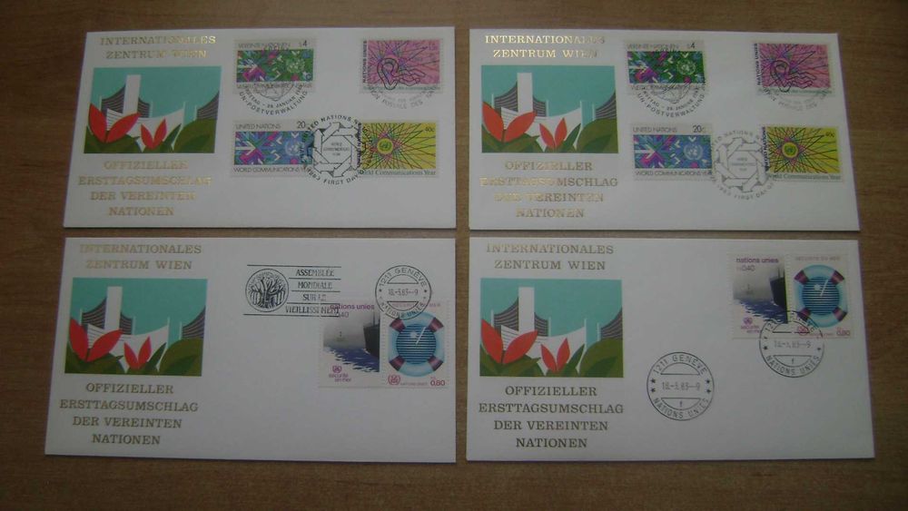 Znaczki pocztowe - Koperty FDC zagraniczne 28 sztuk