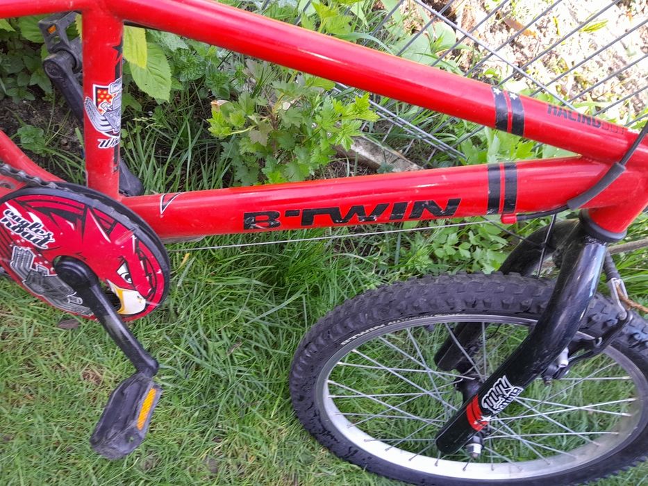 Rower dzieciecy B TWIN czerwony 20