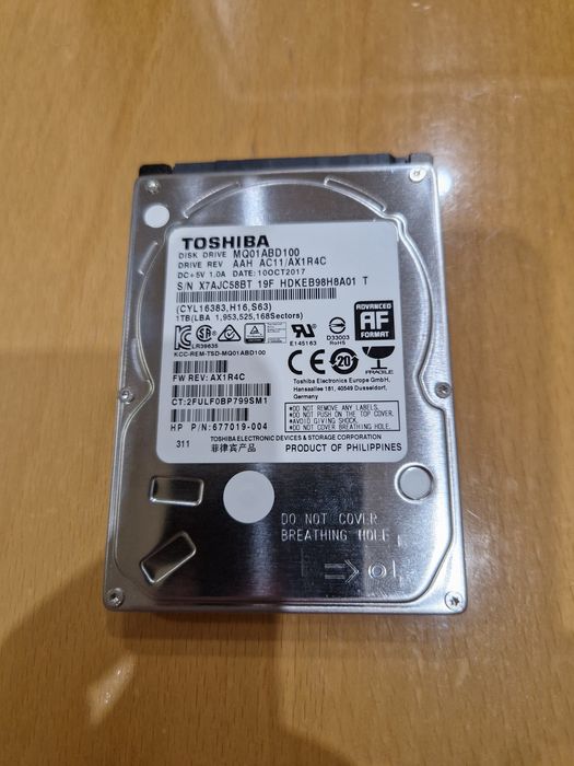 hdd toshiba 1tb - купить комплектующие для ПК - Цена на OLX.ua