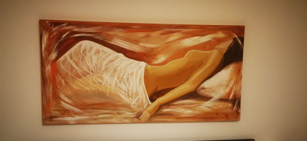 Tela óleo nu 135cm / 70cm