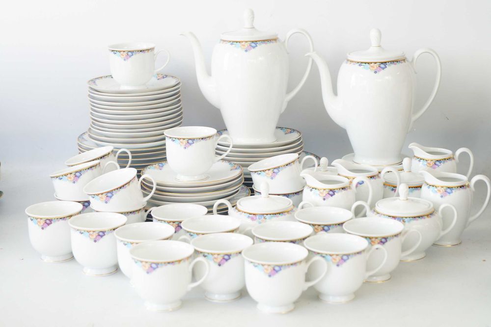 ROSENTHAL Serwis kawowy 24 osoby porcelana piękny komplet rozbudowany