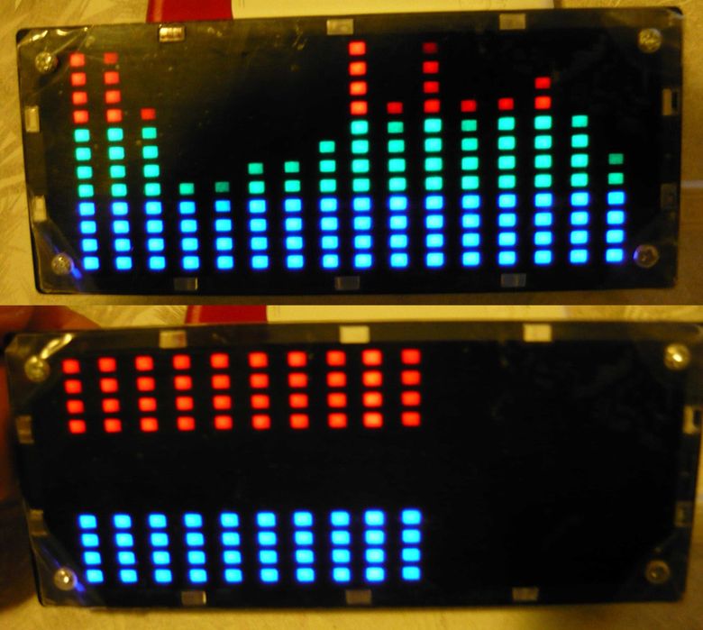 192 LED Analizator wskaźnik 8 Trybów audio spectrum widmo korektor