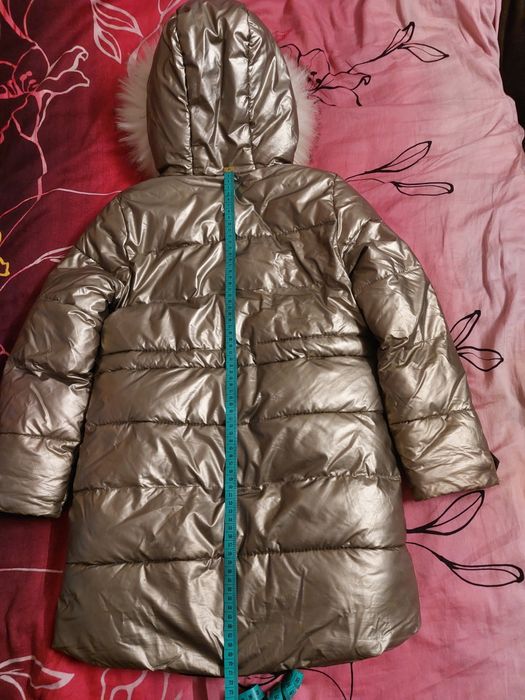 Тепла зимова куртка - пальто на  дівчинку, 36 розмір (зріст 146)