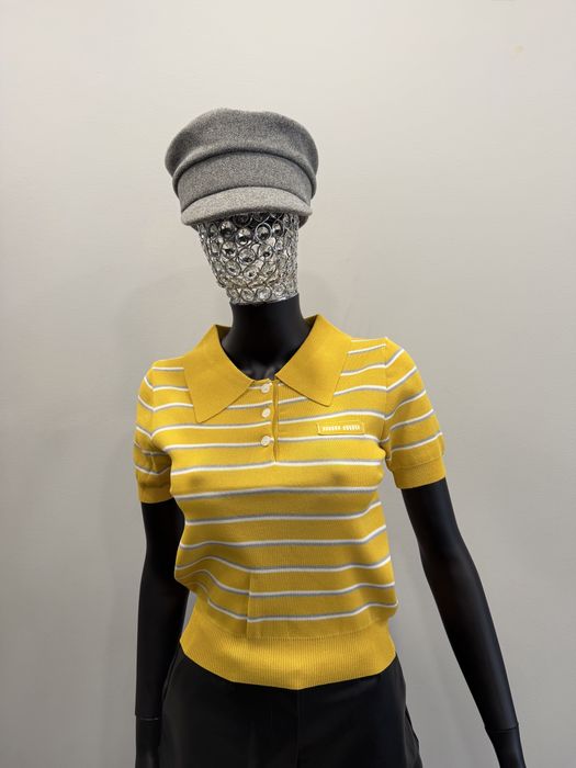 Поло 1Miu 1miu рожева та жовта