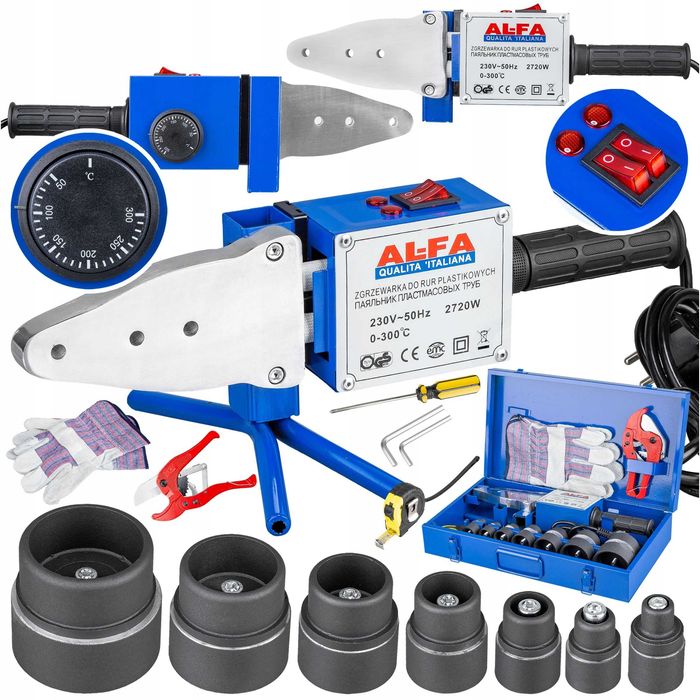 Zgrzewarka do rur PCV PP polifuzyjna – Zestaw matryc 16-63mm