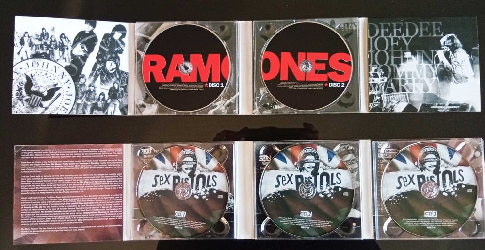 CD's Punk Ramones(2 CD's) / Sex Pistols(3 Cd's)