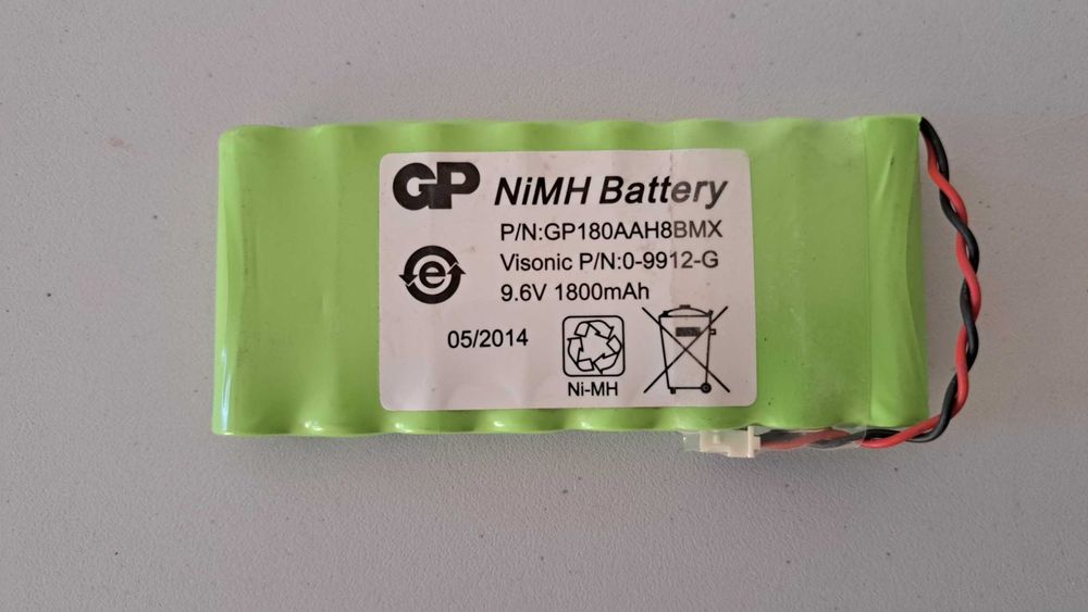 Bateria nova para central de alarmes Visonic