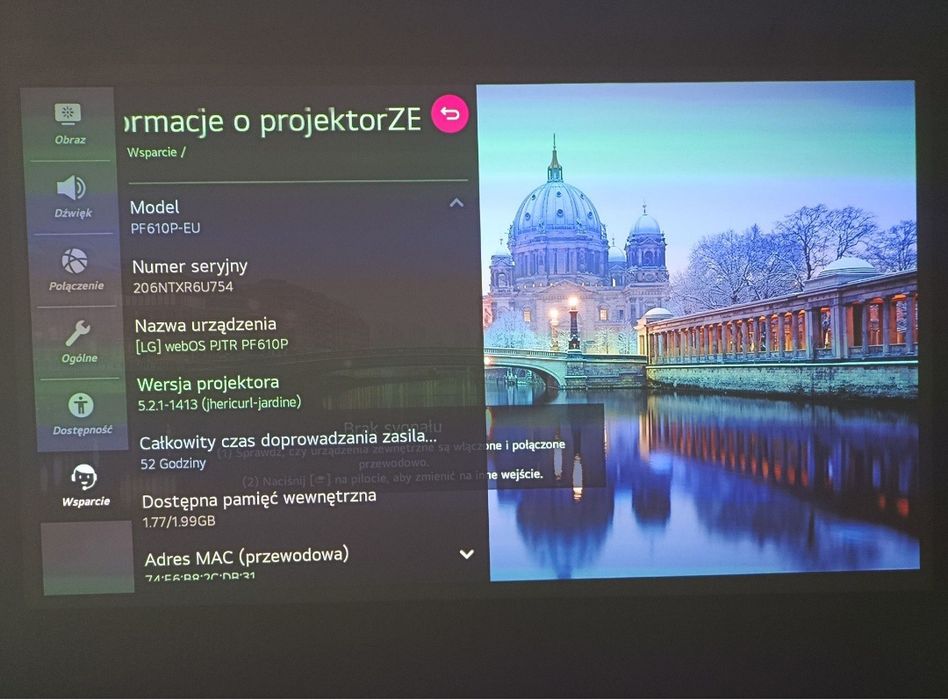 Projektor Lg PF610P Full HD