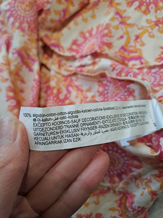 Piękna bawełniana sukienka Zara kołnierzyk rozmiar 36