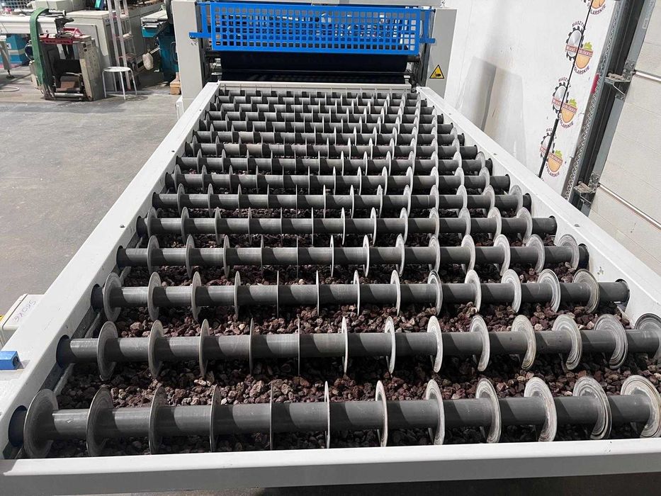 Walcowa nakładarka kleju OSAM S2R-1300 + stół talerzykowy OSMA TDM