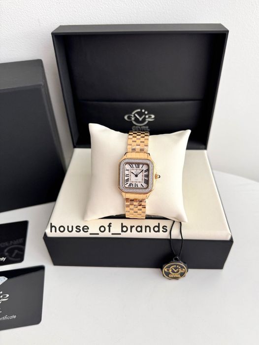 GV2 Milan Diamond 12112 жіночий годинник Cartier Panthere женские часы