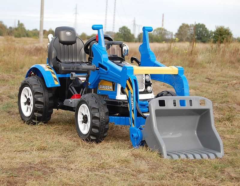 BAWIBUS.PL Auto na akumulator TRAKTOR Z ŁYŻKĄ KOPARKA jeep spychacz