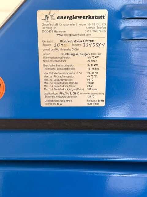 Kogenerator ASV21/46