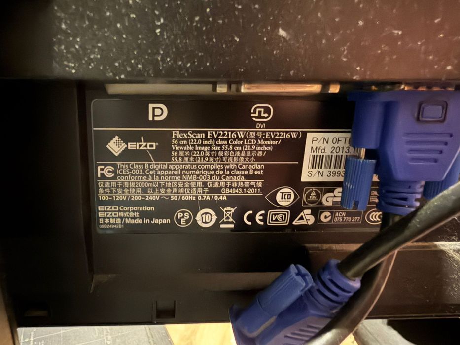 Monitor EIZO Ev2216W