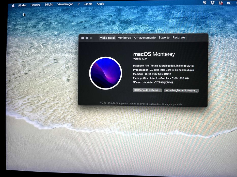 MacBook Pro (Retina 13 polegadas, início de 2015)