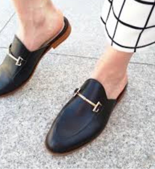 Чорні жіночі мюлі відомого бренду  boohooі, р.37