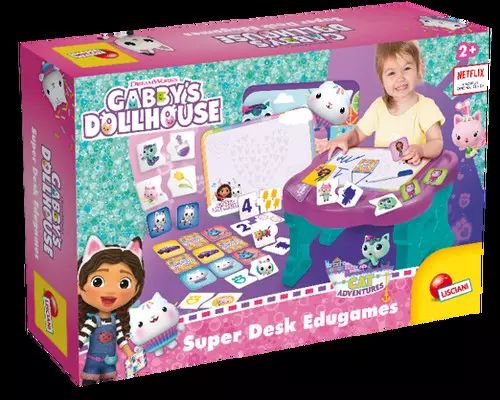 Koci domek Gabi Biurko z grami edukacyjnymi