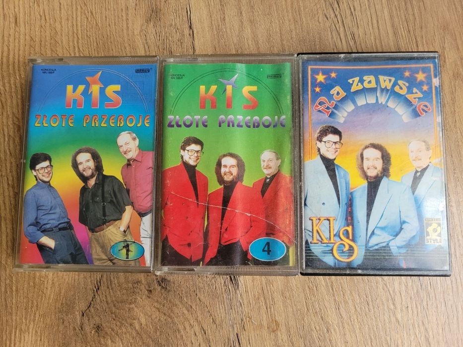 KIS - Lech Stawski - Złote Przeboje 1 i 4 oraz Na zawsze - 3 kasety . Sprzęt AV . Płyty . DVD . Tanio !