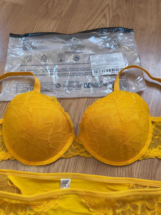 Komplet bielizny nowy żółty