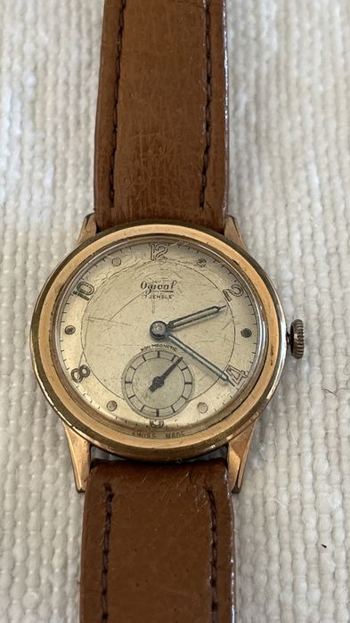 Relógio Vintage Ogival 17 Jewels Dourado a Corda