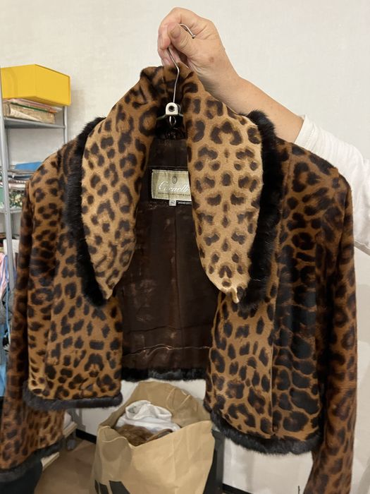 Женская леопардовая куртка