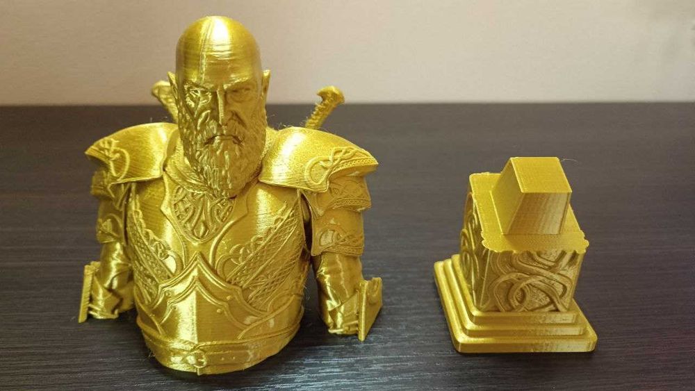 Figurka 3D popiersie KRATOS z GOD OF WAR !!!