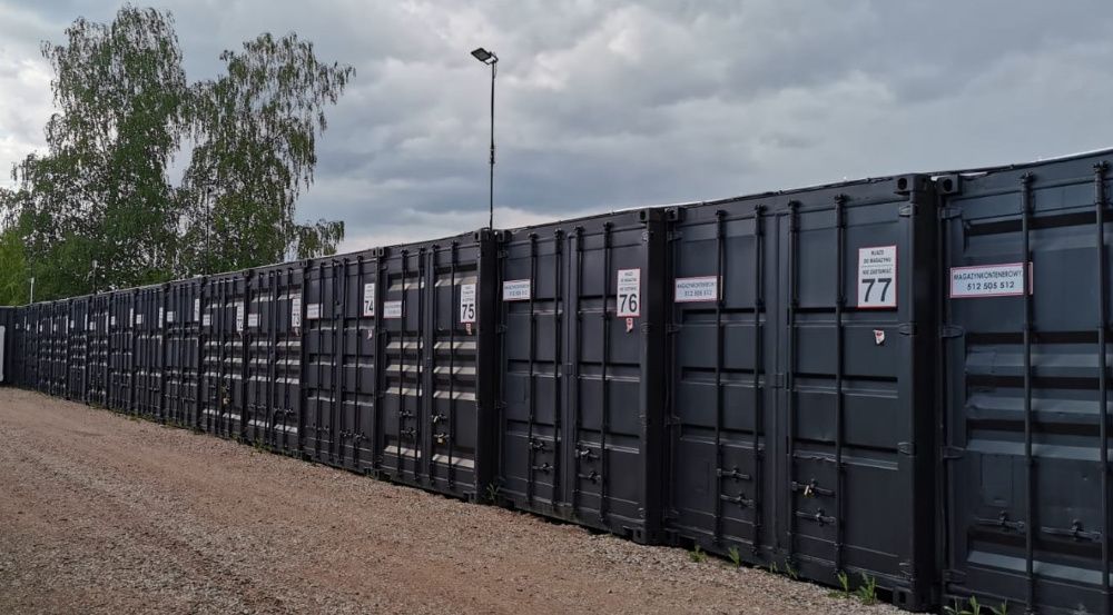 Pabianice MAGAZYN KONTENEROWY  7,5 m2 ( ALARM OCHRONA Podjazd grupy )