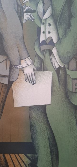 Кольорова літографія "Фауст і Мефістофель".  Annette Ziegler