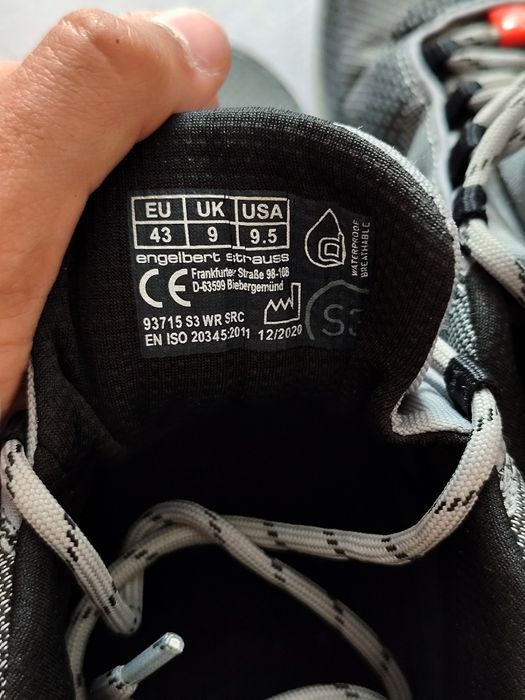 Кросівки Engelbert Strauss S3 з водозахистом, розмір 43