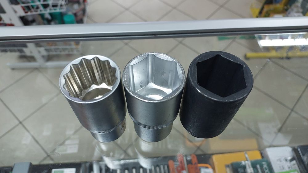 Головки торцевые 1/2, 3/4, 1 дюйм(а). E-профиль.