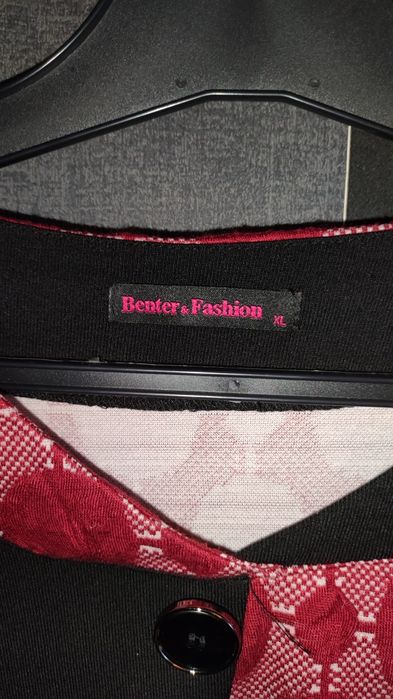 Tunika burgund z czarnym XL , Benter & Fashion
