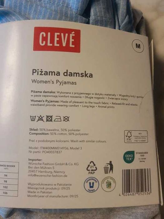 Piżama damska rozm M.