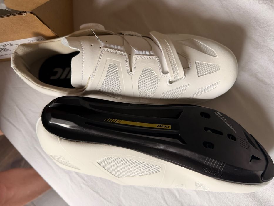 Sapatilhas de Ciclismo de Estrada Mavic Cosmic Elite - branco – Tamanho 42 EU – NOVAS