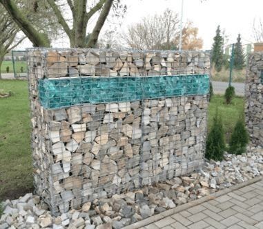 Скло кускове 70-150, ерклез блакитний, эрклез голубой габіони сітка