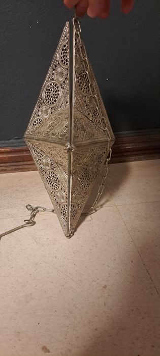 Estrela castiçal p/ velas Ornamentada