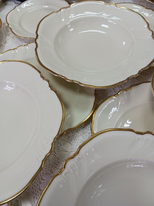 Rosenthal 12 osob Victoria ecru serwis obiadowy