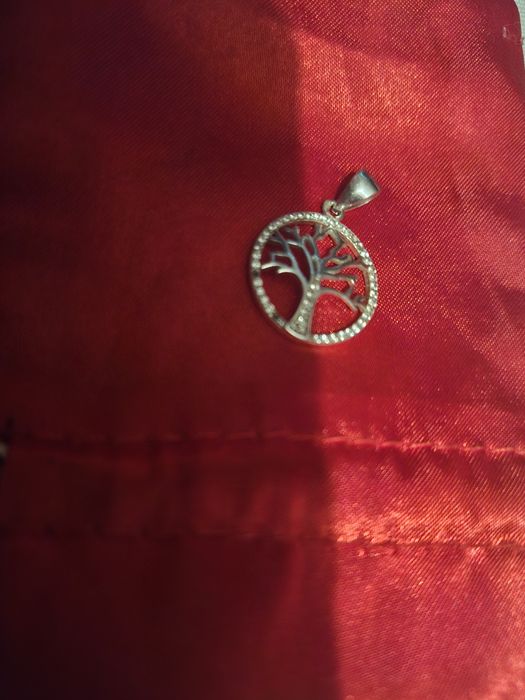 Zawieszka drzewko szczęścia srebrne prawdziwe srebro