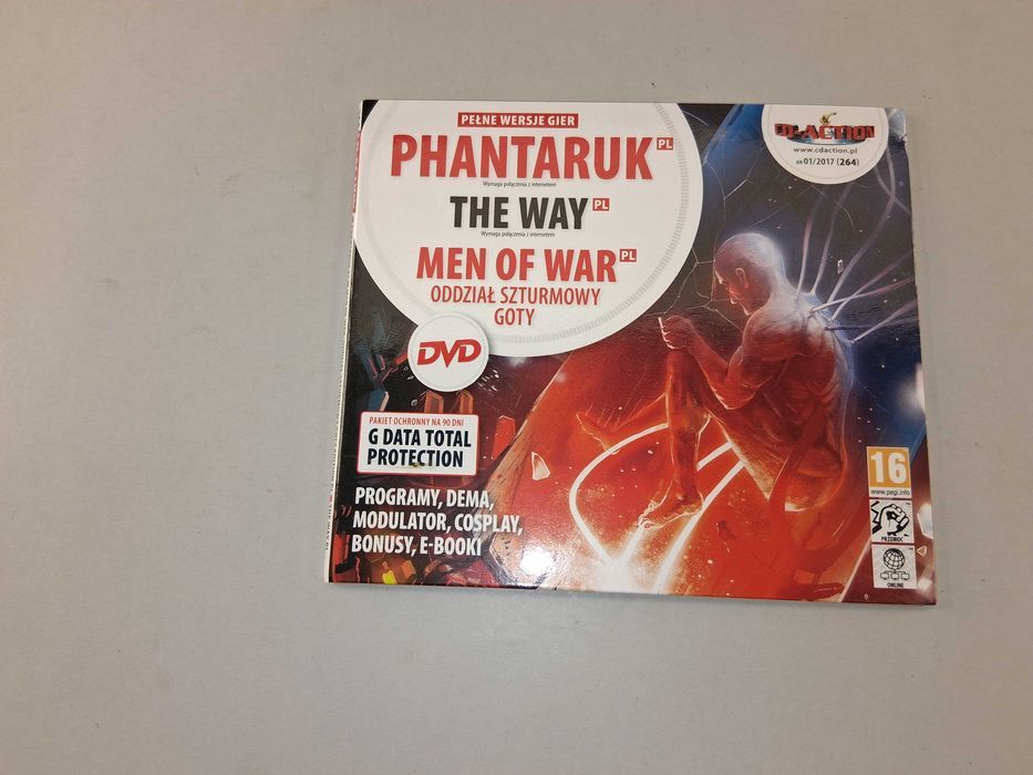 N049 Płyta DVD CD-Action 01/2017 Gry Phantaruk The Way Men Of War
