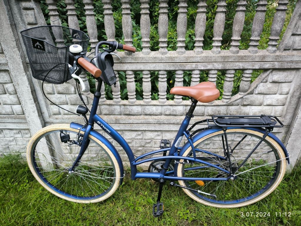 Rower miejski b twin elops 320 Decathlon holenderski przerzutki Bielkowo OLX.pl