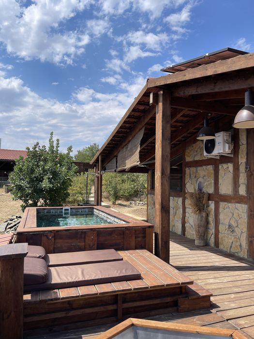 Аренда шале, глэмпинг посуточно дом возле леса, басейн,чан.